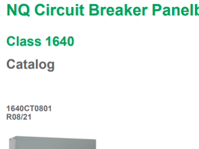 NQ Circuit Breaker Panelboards - Catalog